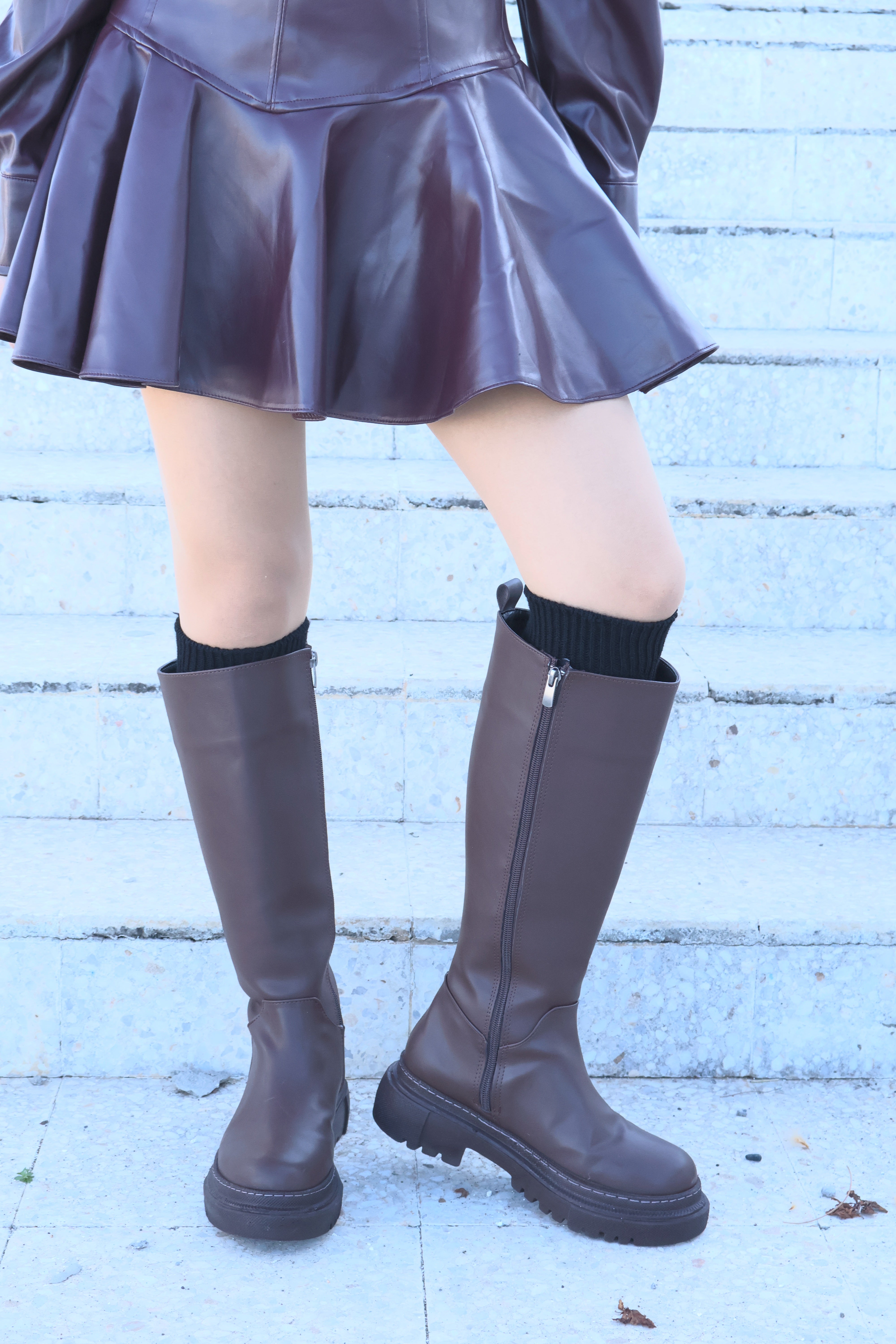 Anica Kahve Kadın Çizme