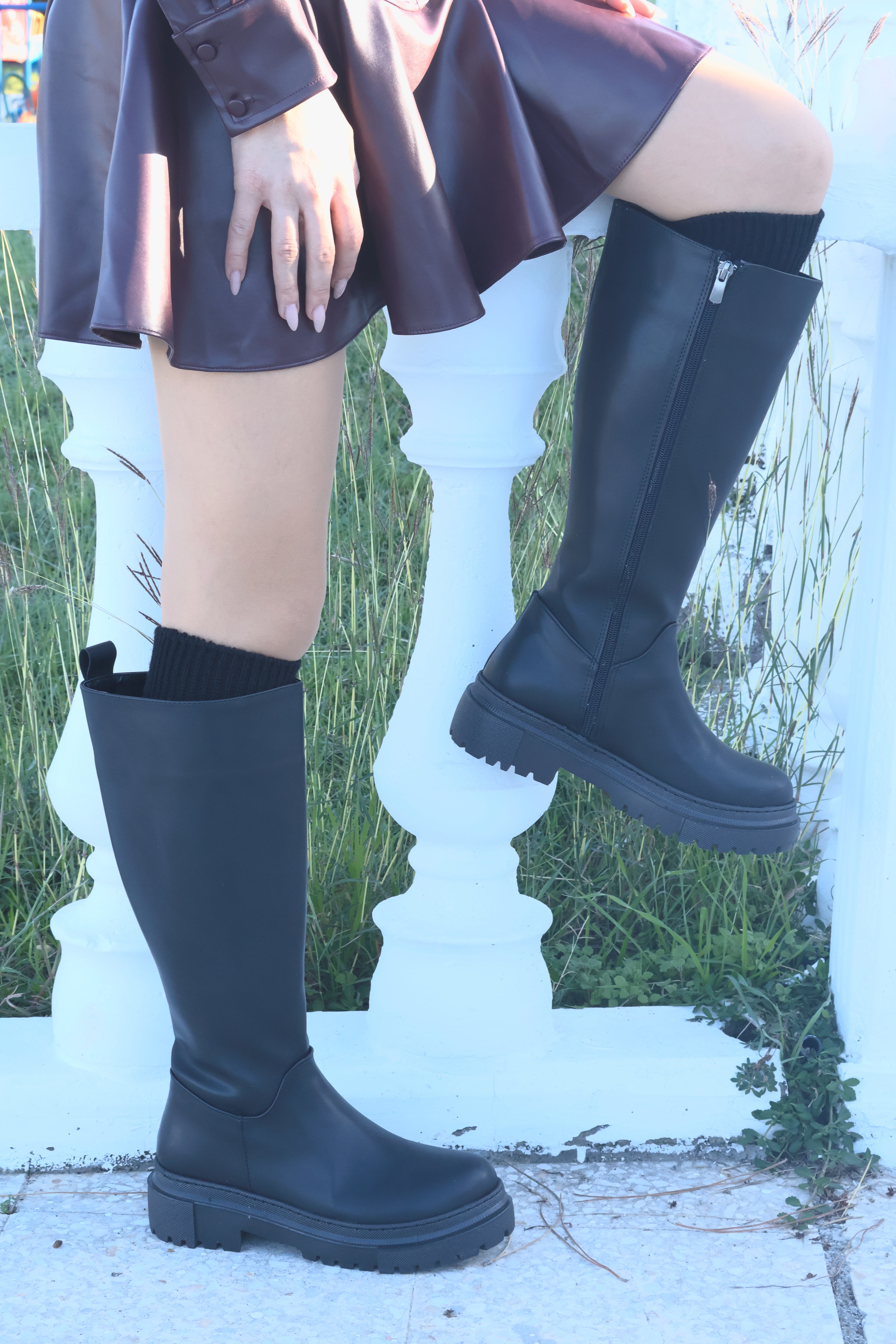 Anica Siyah Kadın Çizme