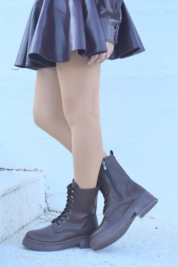 Riccon Kadın Bağcıklı Mat Postal Bot