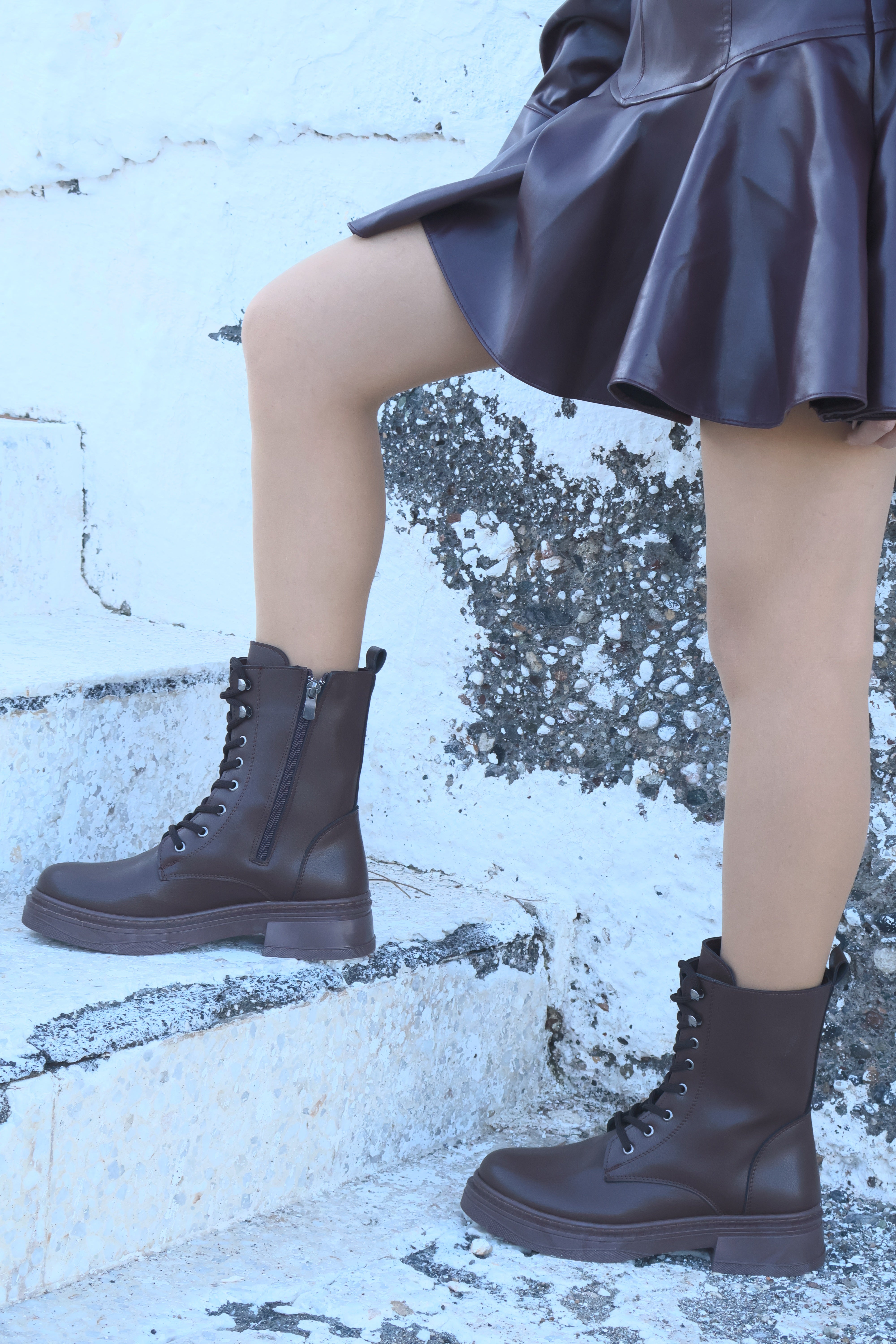 Riccon Kadın Bağcıklı Mat Postal Bot