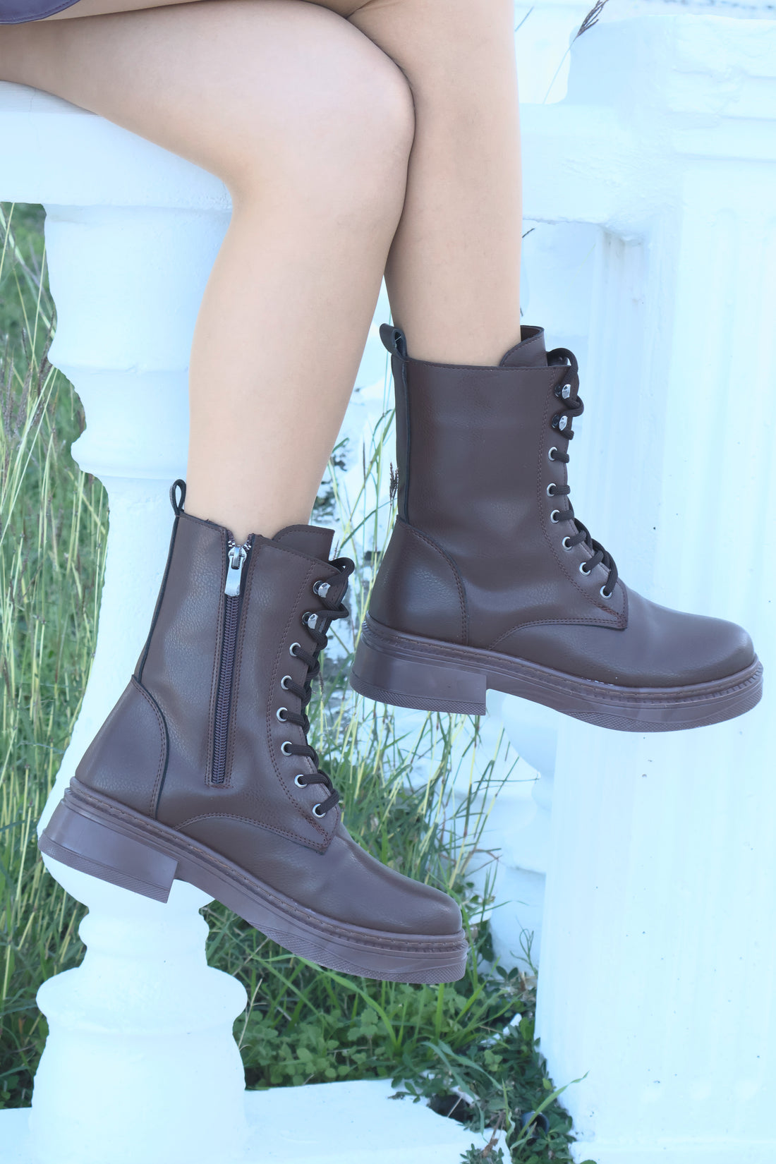 Riccon Kadın Bağcıklı Mat Postal Bot