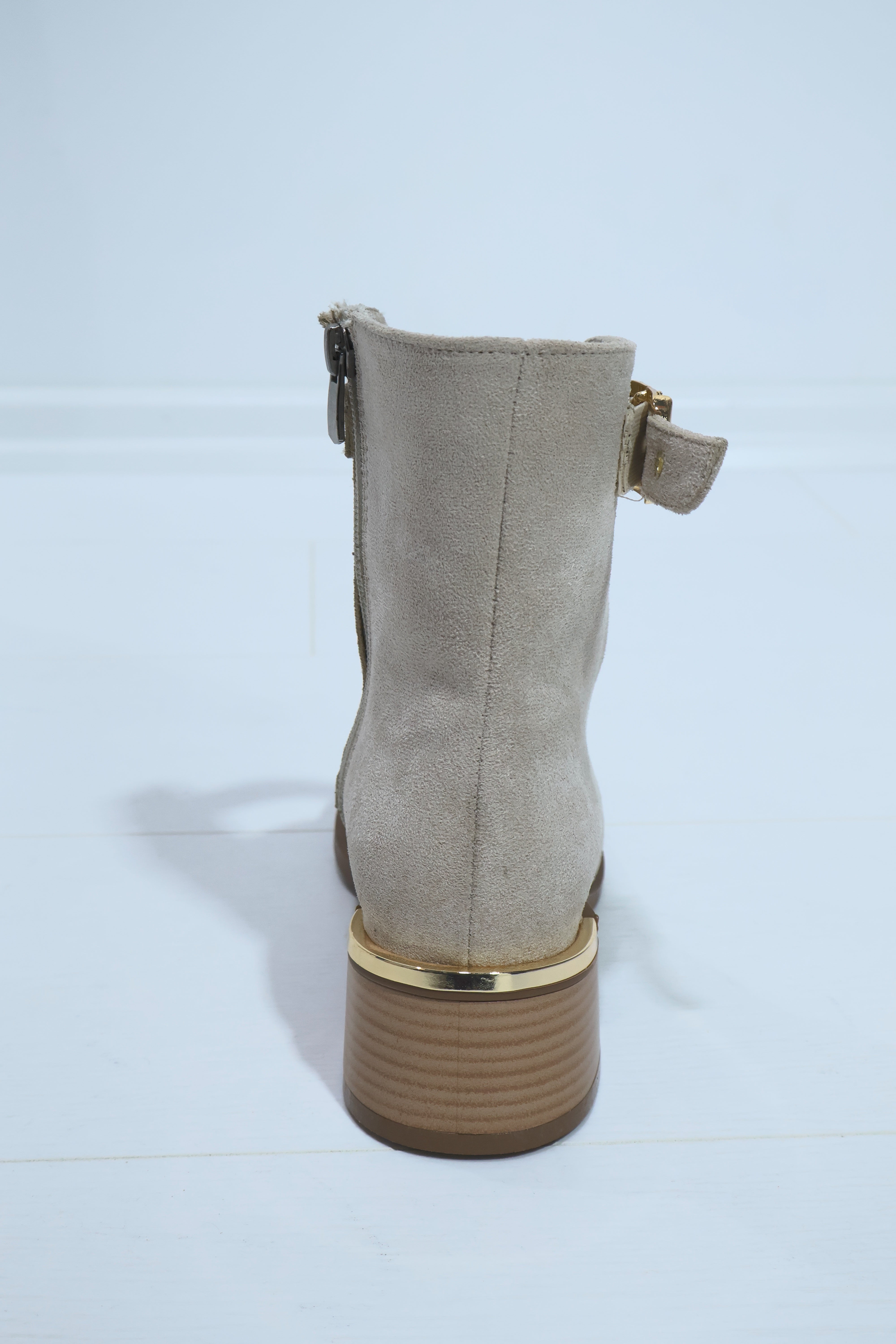 Bolemo Bej Süet Önü Lastikli