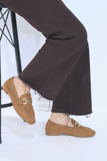 Toka Detaylı Süet Loafer